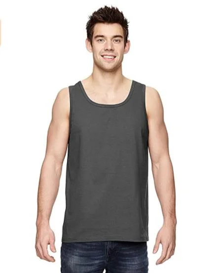 Am-04 Men′s Cotton Tank Tops Sleeveless Casual Classic Outside Wear T-Shirts Sport Running Vest