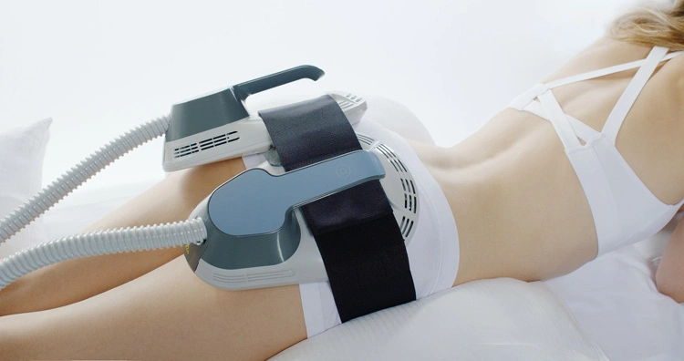 Portable 2 Handles High Intensity Focused Electromagnetic Hiemt Emslim Neo RF EMS Body Muscle Sculpting Machine